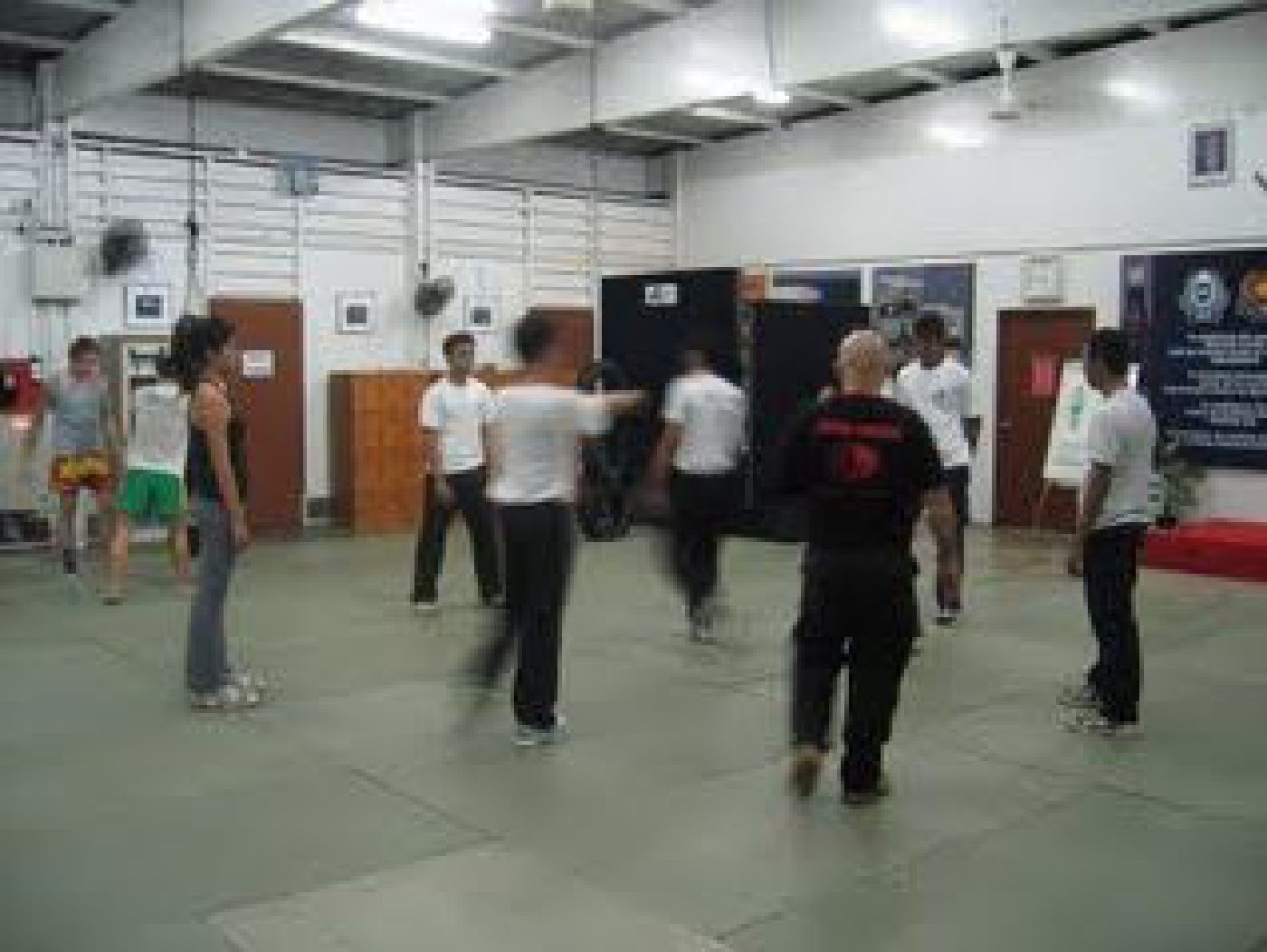 Krav Maga students doing drills